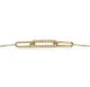 Jemp Guld Armband^Armband 18k med cz paperclip
