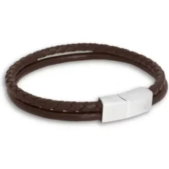 by Billgren Herr Smycken^Bracelet 2-radigt Brun 20-21cm