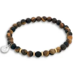 by Billgren Herr Smycken^beadsarmband tigeröga och onyx