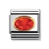 Nomination Nomination^Classic Oval Facetterad Cubic Zirconia Orange