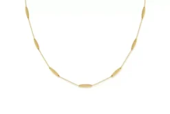 Jemp Guld Halsband^Collie 18k matt surf