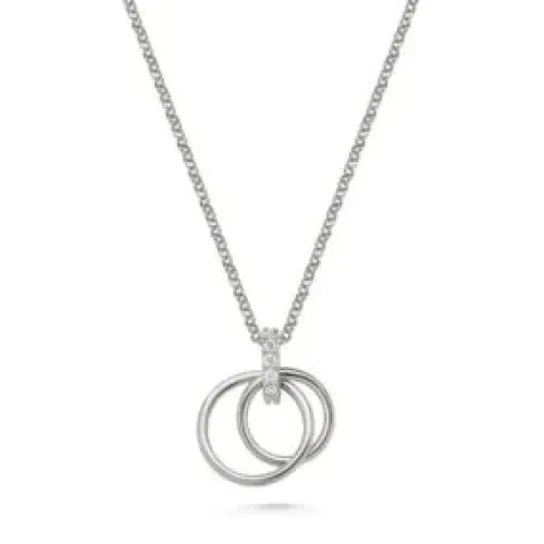 Jemp Guld Halsband^Collie 925s Cz 2st Cirklar