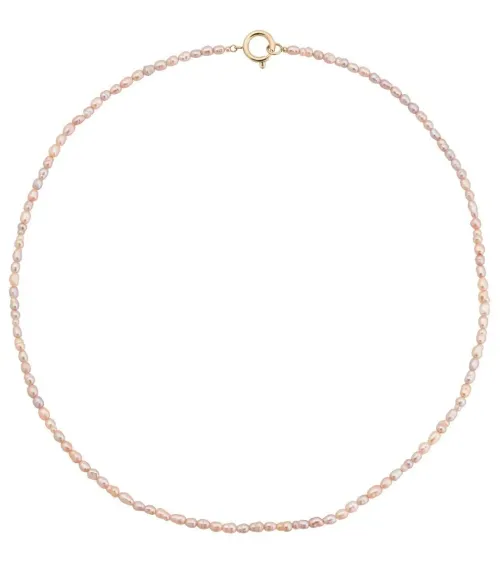 Edblad & Co Halsband^Collier Pearl Necklace Pink Gold