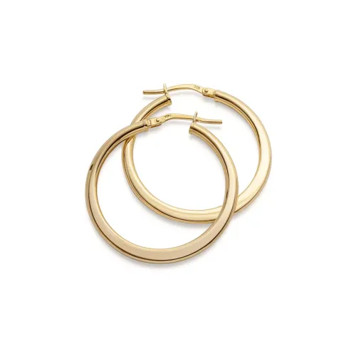 Jemp Guld Örhängen | Förgyllt Silver^Creol FG 925silver doc 25mm