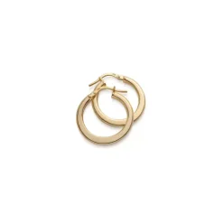 Jemp Guld Örhängen | Förgyllt Silver^Creol FG 925silver doc 15mm