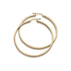 Jemp Guld Örhängen | Förgyllt Silver^Creol FG 925silver 1,7x40mm