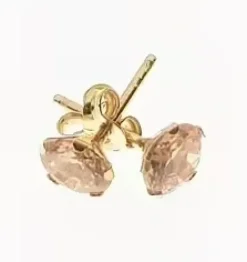 Jemp Guld Örhängen^Guldörhänge 18k champagne cz