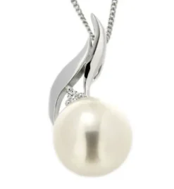 Jemp Guld Hängen^Hänge 18k 0,02ct w/si Pärla