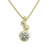 JEMP Hängen^Hänge 18k guld med Cz