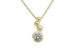 JEMP Hängen^Hänge 18k guld med Cz