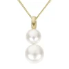 JEMP Hängen^Hänge 18k guld 2st pärlor
