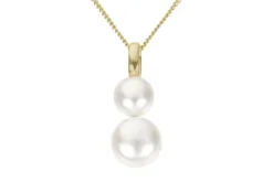 JEMP Hängen^Hänge 18k guld 2st pärlor