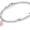 Pia & Per Barn Smycken^ID-armband rosa blomma