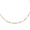 Jemp Guld Halsband^Letters beaded neck 40-45