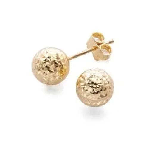 Jemp Guld Örhängen^Örh. 18k kula 8mm små