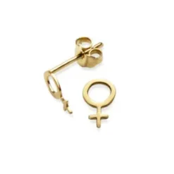 Jemp Guld Örhängen^Örhänge 18k kvinnosymbol