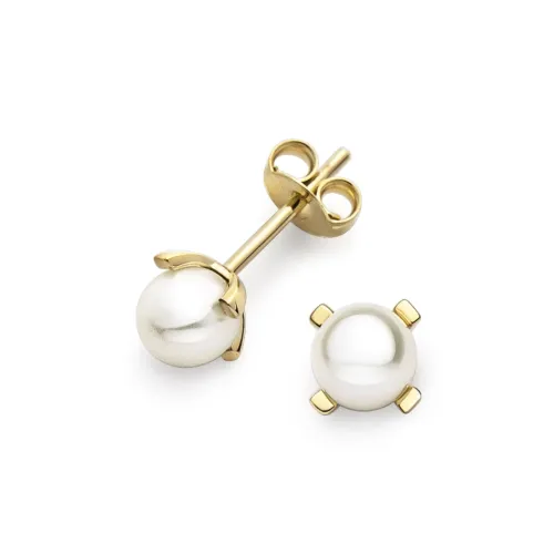 Jemp Guld Örhängen^Örhänge 18k pärla sötv. klofattning