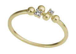 JEMP Ringar^Ring 18k guld 0,03ct w/p