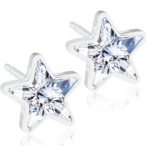 Blomdahl medical Hudvänliga Örhängen^Star 6mm Crystal