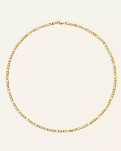 Mockberg Halsband^Thin figaro necklace gold