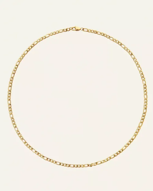 Mockberg Halsband^Thin figaro necklace gold
