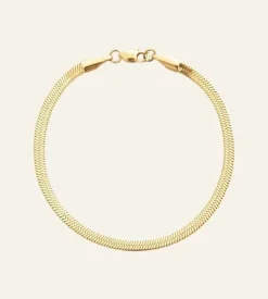 Mockberg Armband^Thin snake bracelet gold medium