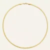 Mockberg Halsband^Thin snake necklace gold
