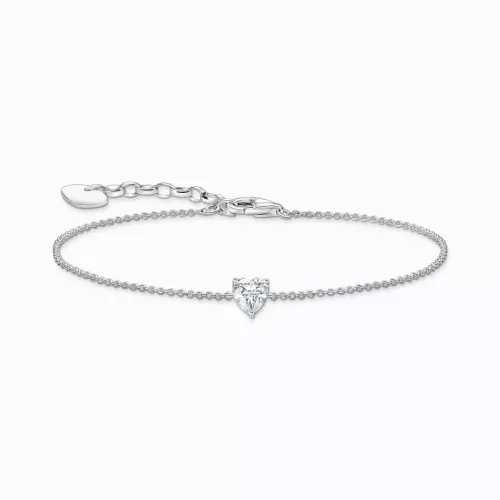 Thomas Sabo Armband^bracelet white heart-shaped zirkonia