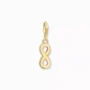 Thomas Sabo Charms^guldpläterad charm evighetstecken