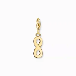 Thomas Sabo Charms^guldpläterad charm evighetstecken