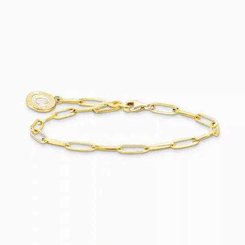 Thomas Sabo Armband^guldpläterat member charm bracelet 17cm