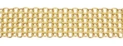 Jemp Guld Armband^X-länk armband 5-radig