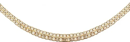 Jemp Guld Halsband^X-länk med stav, doserad collier, 1-radig